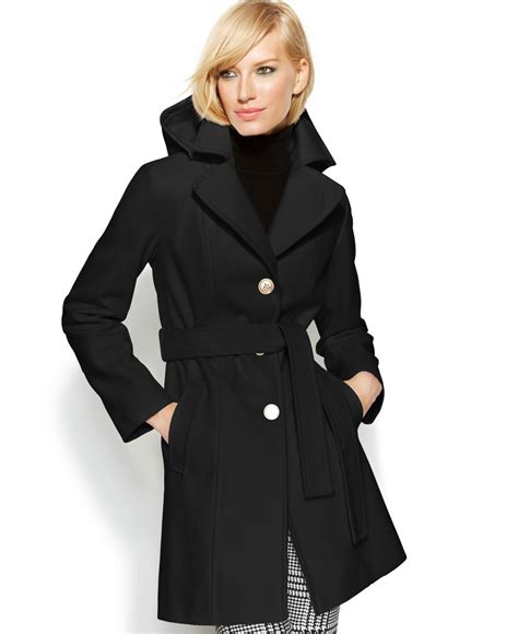 michael michael kors women's belted coat|Michael Kors outerwear for women.